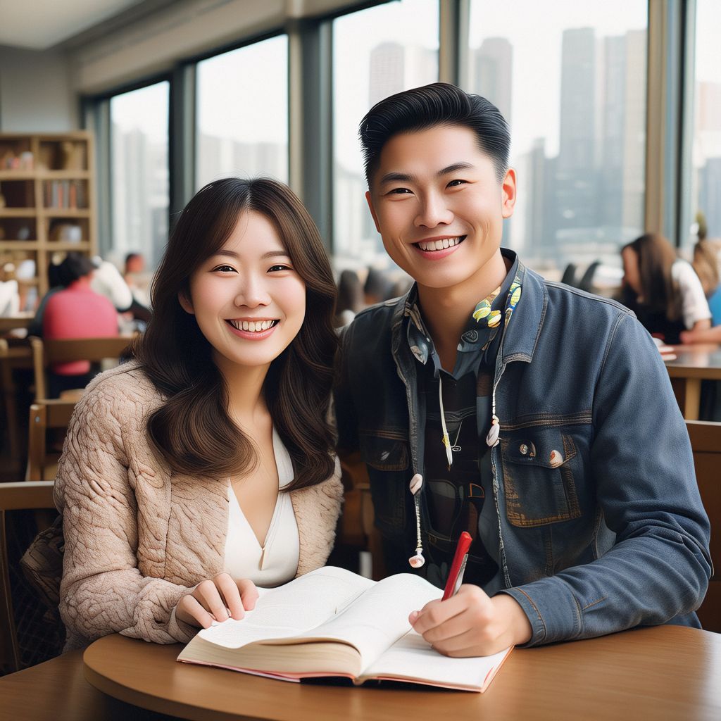 English Learning in Library